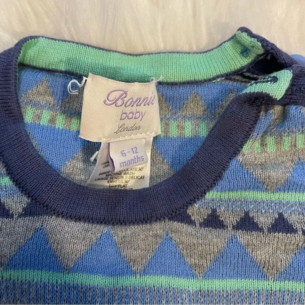 Bonnie Baby London Knit Onesie | SZ 6-12 months